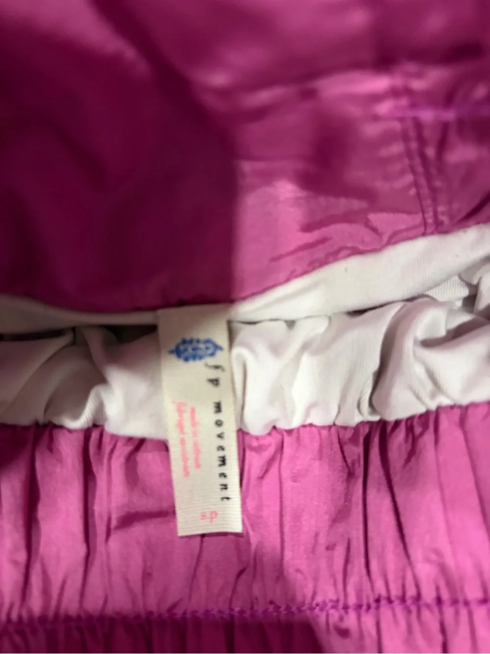 Free People Pink Shirred Waist Athletic Shorts